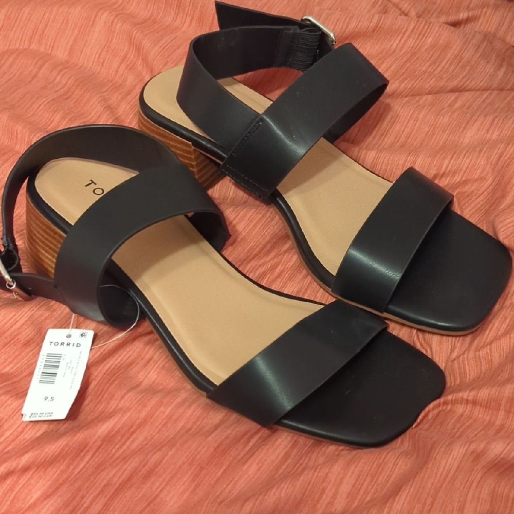 Torrid Black and Tan Women's Sandals
